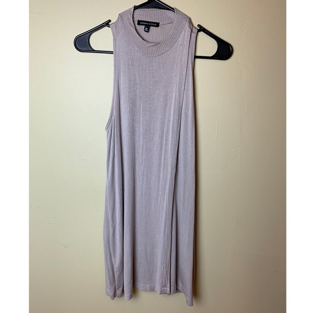 Kendall & Kylie Sleeveless Mock Neck Dress